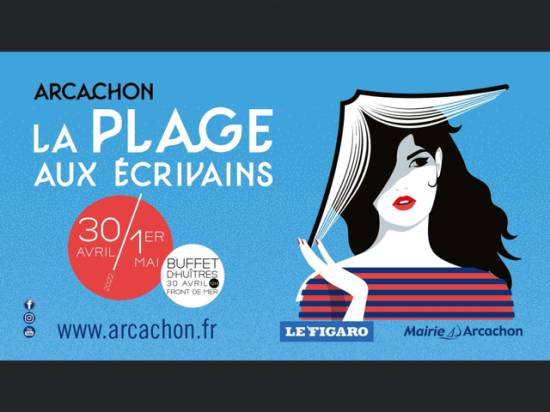 Illustration LA PLAGE AUX ECRIVAINS